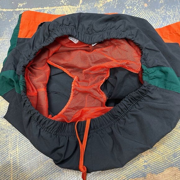 Nike Swim Trunks Sportswear Vintage Grey Orange Green White Tag - Picture 6 of 12